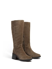 Timberland Brown Bellevaux Tall Zip Up Boots - Image 4 of 8