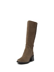Timberland Brown Bellevaux Tall Zip Up Boots - Image 5 of 8