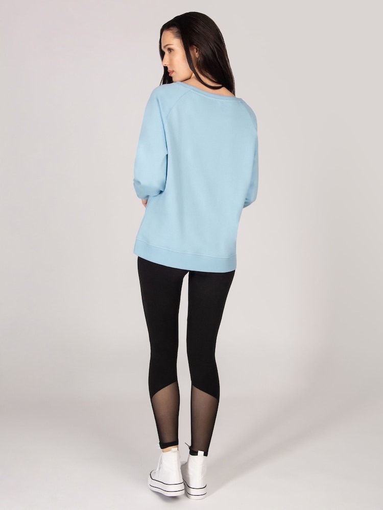 Pineapple Blue Summer Sweatshirt - Image 2 of 5 Pineapple Blue Summer Sweatshirt - Image 2 of 5