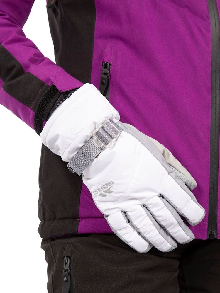 Trespass Vizza Ii - Youths White Gloves - Image 2 of 4