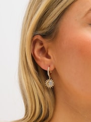 Inicio Mother of Pearl Sun Earrings - Imaginea 3 din 4