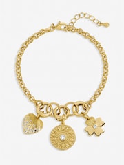 Inicio Gold Tone Multi Charm Bracelet - Image 1 of 1
