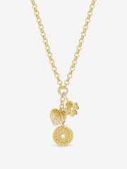 Inicio Gold Tone Multi Charm Necklace - Image 1 of 1