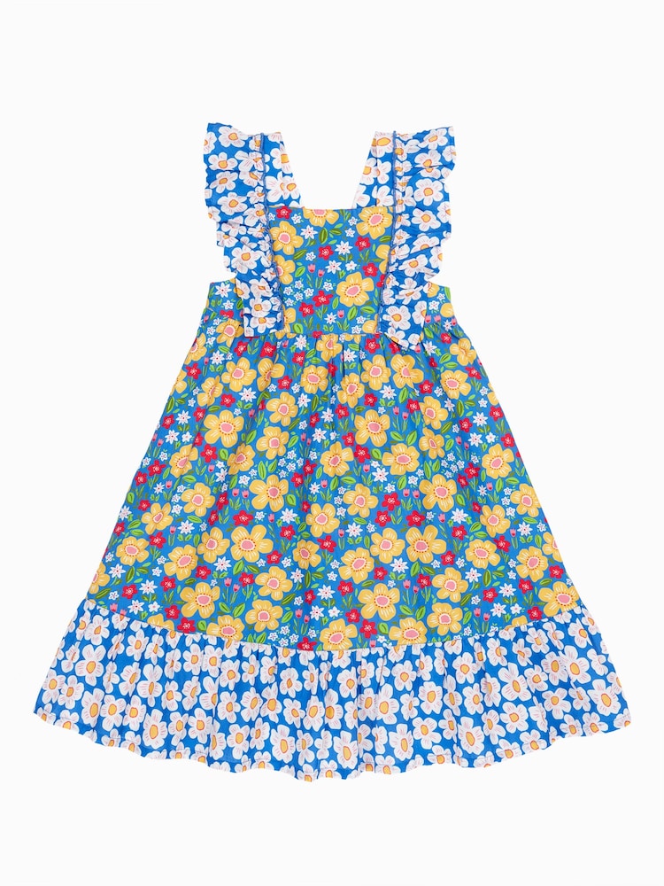 Frugi Audrey Blue Dress - Image 2 of 5 Frugi Audrey Blue Dress - Image 2 of 5