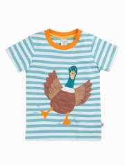 Frugi Blue Sid Circular T-Shirt - Image 1 of 3