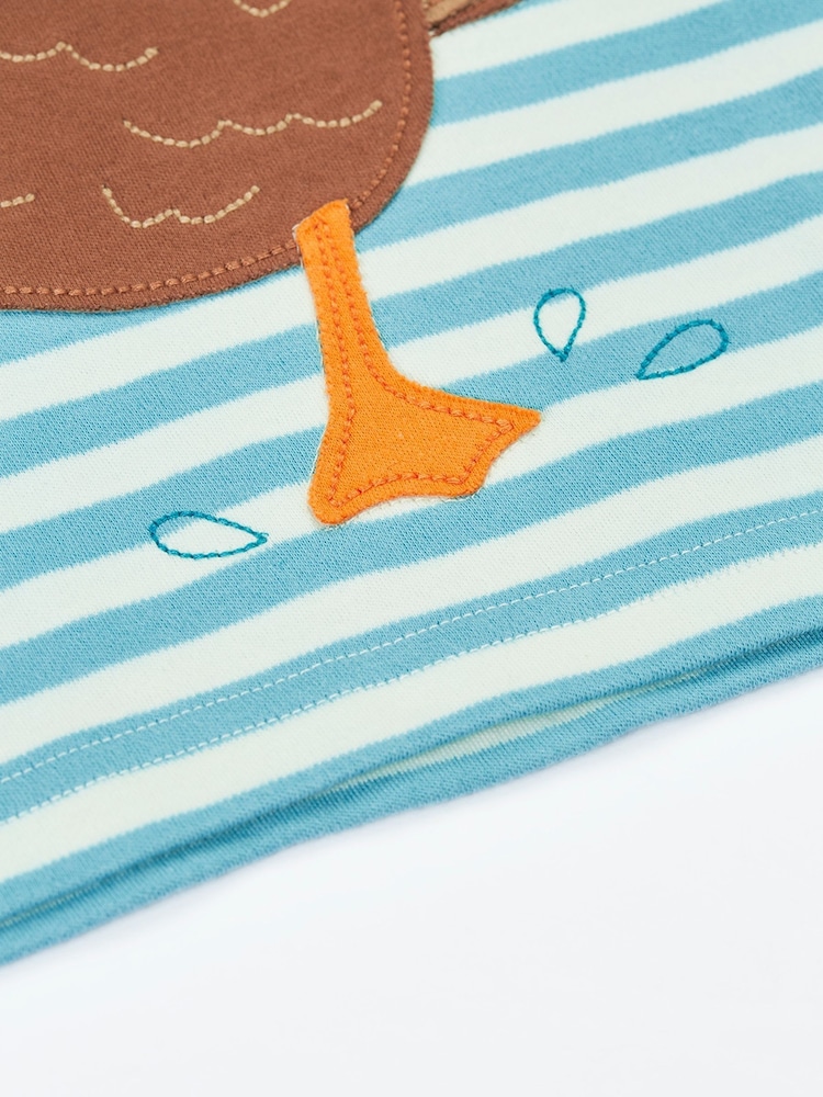 Frugi Blue Sid Circular T-Shirt - Image 3 of 3 Frugi Blue Sid Circular T-Shirt - Image 3 of 3