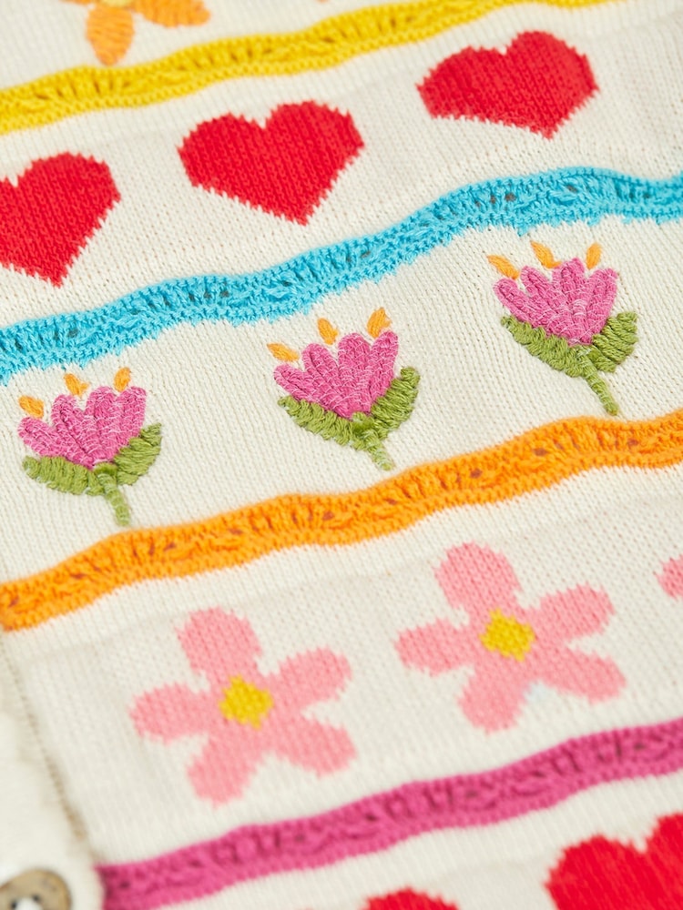 Frugi Pink Calla Cardigan - Image 5 of 5 Frugi Pink Calla Cardigan - Image 5 of 5