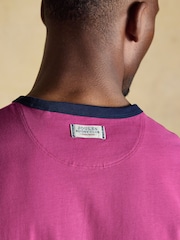 Joules Rugby Club Pink Crew Neck Cotton T-Shirt - Image 3 of 7