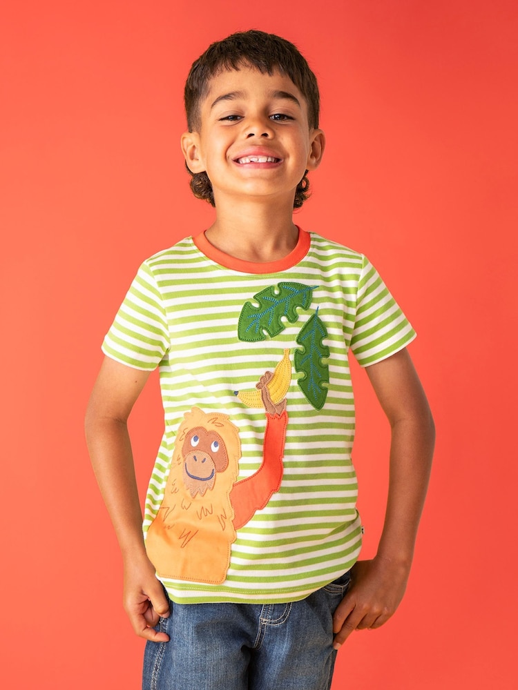 Frugi Green Sid Circular T-Shirt - Image 1 of 4