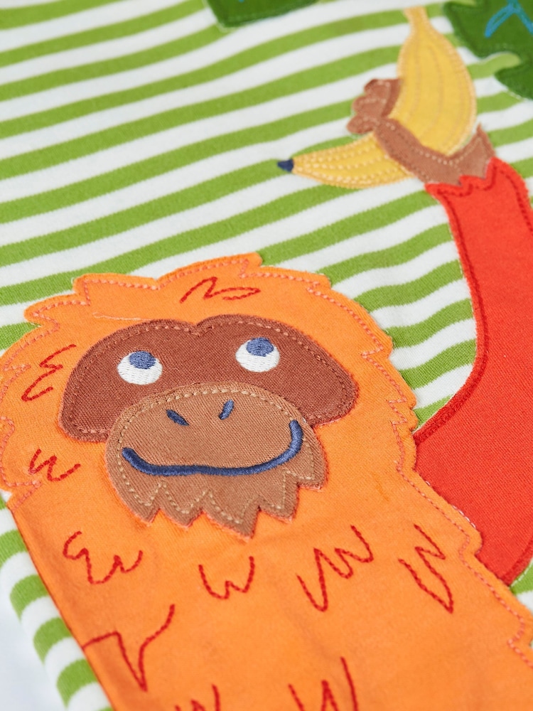 Frugi Green Sid Circular T-Shirt - Image 4 of 4