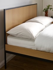 Julian Bowen Natural Oak Effect Sia Bed Frame - Image 6 of 8