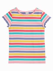 Frugi Blue Rhian Rib T-Shirt - Image 1 of 3