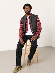 Қара - FatFace Relaxed Straight Fit Jeans - 4суретінің 3 суреті