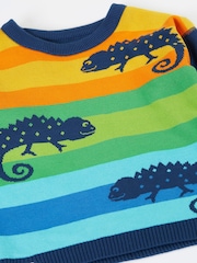 Frugi Luca Reversible Blue Jumper - Image 2 de 3