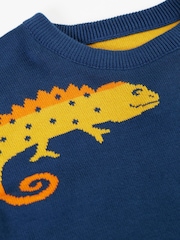 Frugi Luca Reversible Blue Jumper - Image 3 de 3