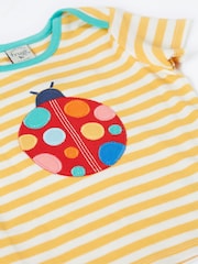 Frugi Bobster Applique Yellow T-Shirt - Image 2 of 3