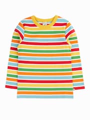 Frugi Rainbow Rib Blue Top - Image 2 of 4