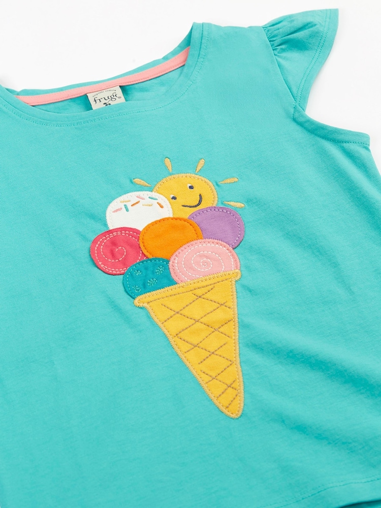 Frugi Blue Harmony Circular T-Shirt - Image 2 of 3