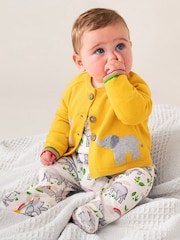 Frugi Yellow Bonny Baby Cardigan - Image 1 of 5