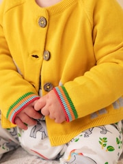 Frugi Yellow Bonny Baby Cardigan - Image 2 of 5