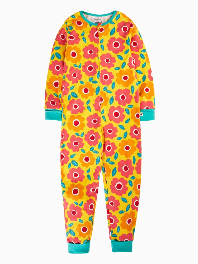 Frugi Zelah Zip Up Yellow All-In-One - Image 1 of 3 Frugi Zelah Zip Up Yellow All-In-One - Image 1 of 3