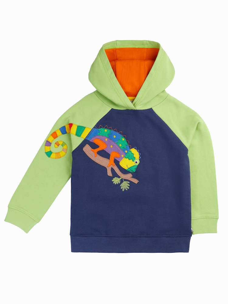 Frugi Hedgerow Blue Hoodie - Image 1 de 3