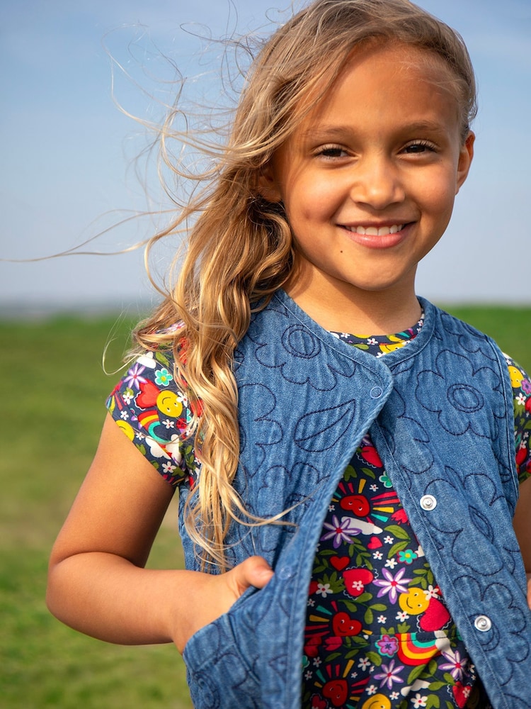 Frugi Merri Blue Waistcoat - Image 2 of 6