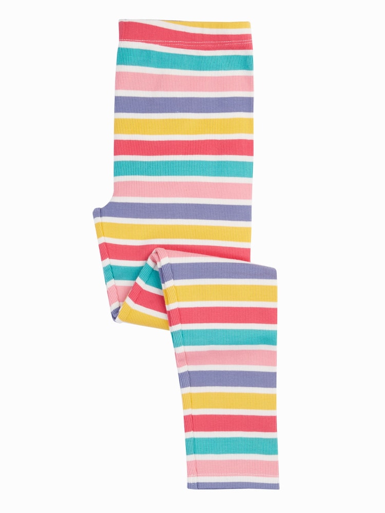 Frugi Blue Libby Rib Leggings - Image 1 of 4 Frugi Blue Libby Rib Leggings - Image 1 of 4