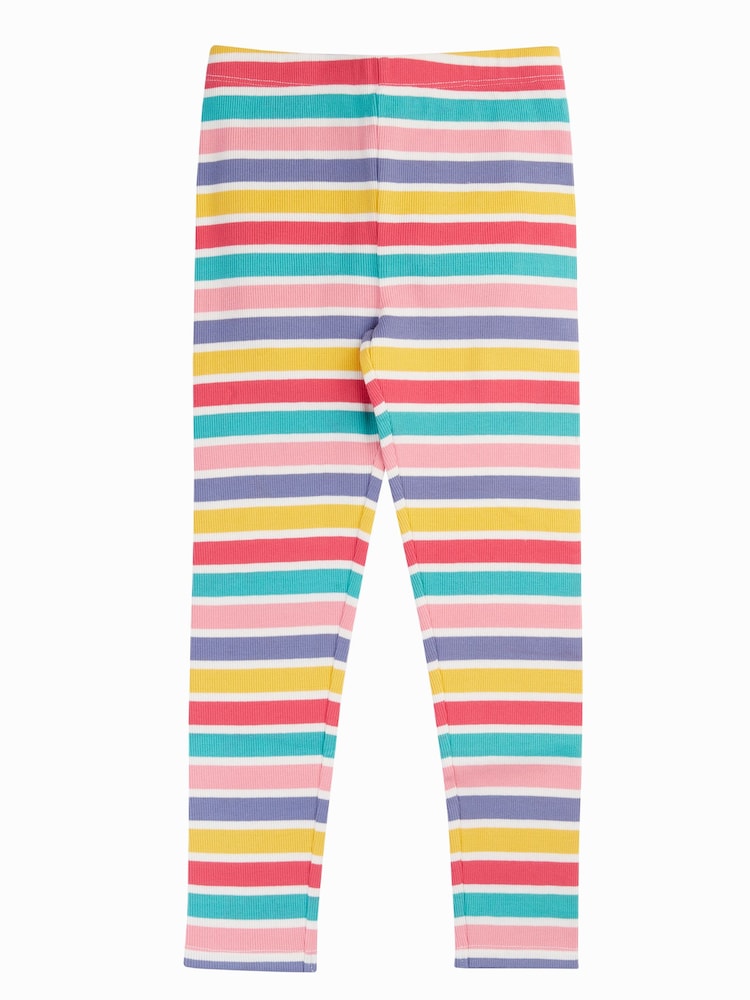 Frugi Blue Libby Rib Leggings - Image 2 of 4 Frugi Blue Libby Rib Leggings - Image 2 of 4