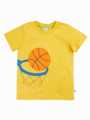 Frugi Yellow Carsen Circular T-Shirt - Image 1 of 3