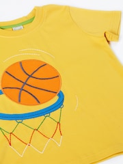 Frugi Yellow Carsen Circular T-Shirt - Image 2 of 3