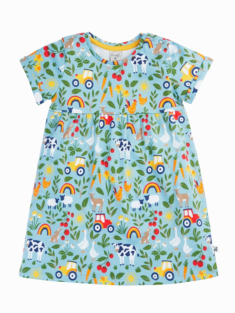 Frugi Tallie Blue Dress - Imaginea 2 din 4