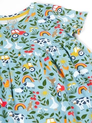 Frugi Tallie Blue Dress - Imaginea 3 din 4