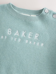 Baker by Ted Baker Green Knit Knitted Top and Joggers Set - Image 5 of 10