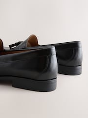 Black Leather Tassel Loafers - Image 5 of 6