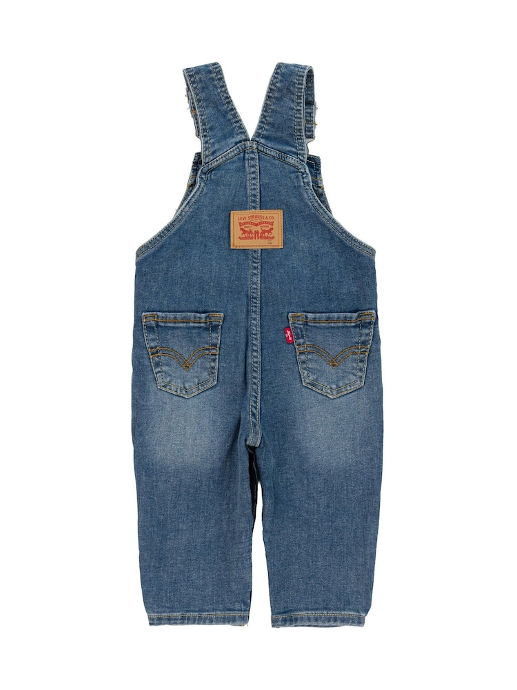 Levi's® Blue Logo Denim Dungaree - Image 2 of 5