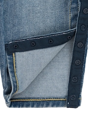 Levi's® Blue Logo Denim Dungaree - Image 4 of 5