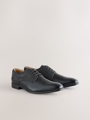 Black Standard Fit Derby Shoes - Image 1 of 7