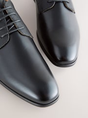 Black Standard Fit Derby Shoes - Image 5 of 7