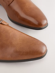 Tan Brown Wide Fit Derby Shoes - Image 4 of 5