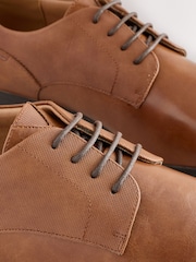 Tan Brown Wide Fit Derby Shoes - Image 5 of 5