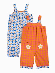 Frugi Orange Sylvie Reversible Dungaree - Image 1 of 5