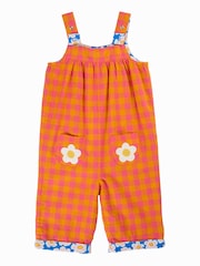 Frugi Orange Sylvie Reversible Dungaree - Image 2 of 5