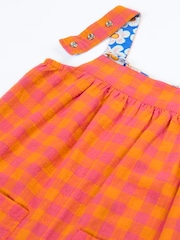 Frugi Orange Sylvie Reversible Dungaree - Image 4 of 5