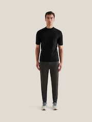 Negru - Peckham Rye Mercerised Jersey T-Shirt - Imaginea 2 din 9
