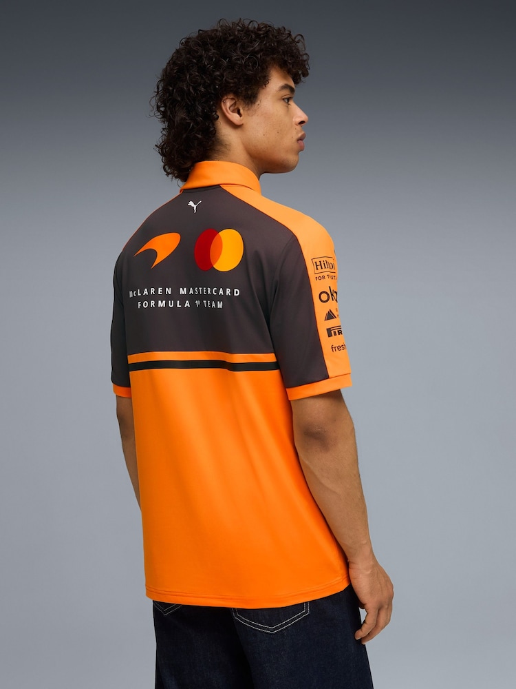 Puma Orange Mclaren Replica Polo Shirt - Image 2 of 6