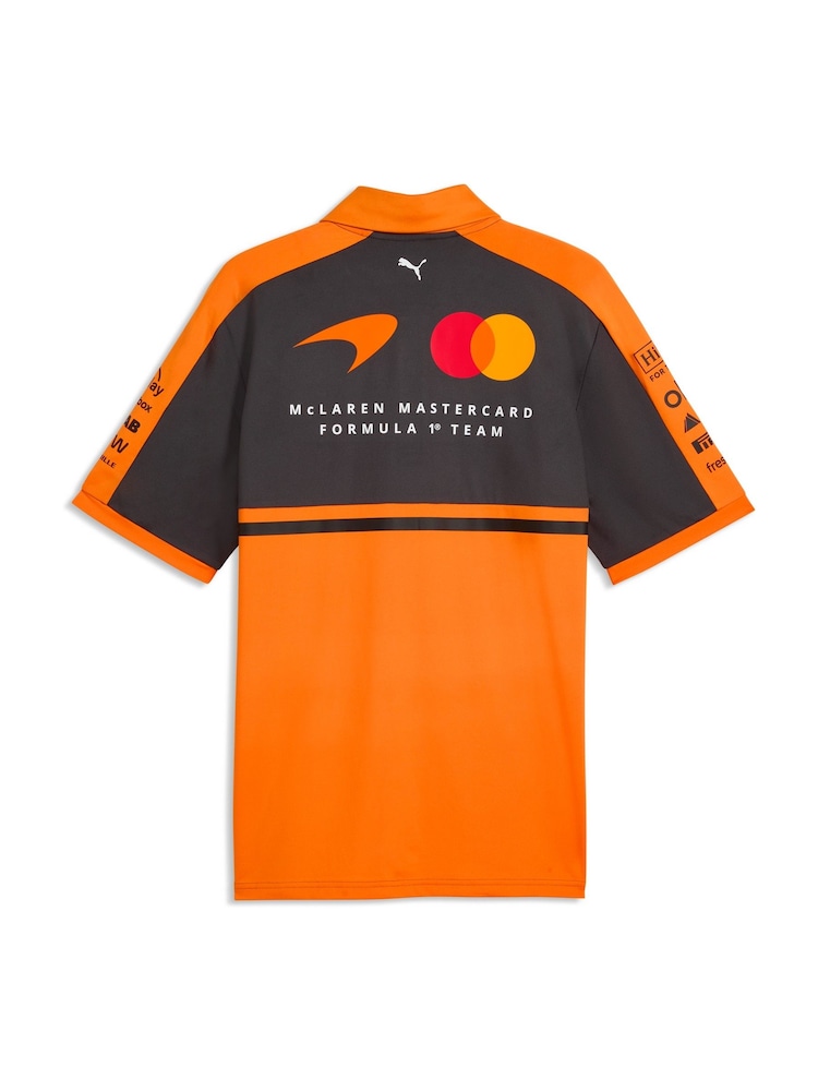 Puma Orange Mclaren Replica Polo Shirt - Image 6 of 6