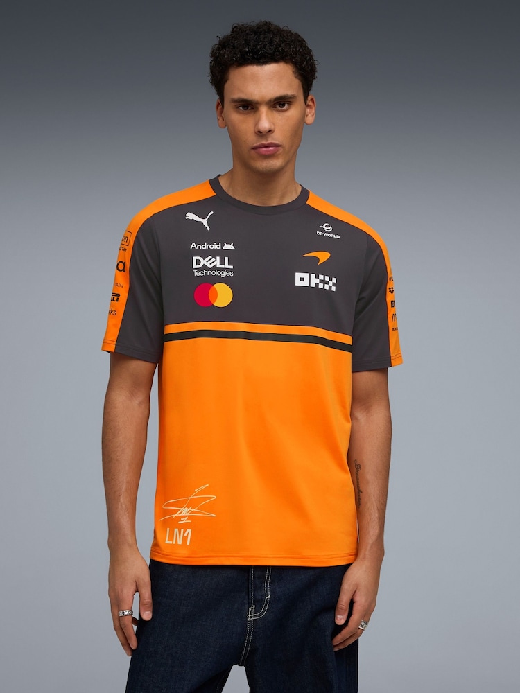 Puma Orange McLaren Replica Norris T-Shirt - Image 1 of 5