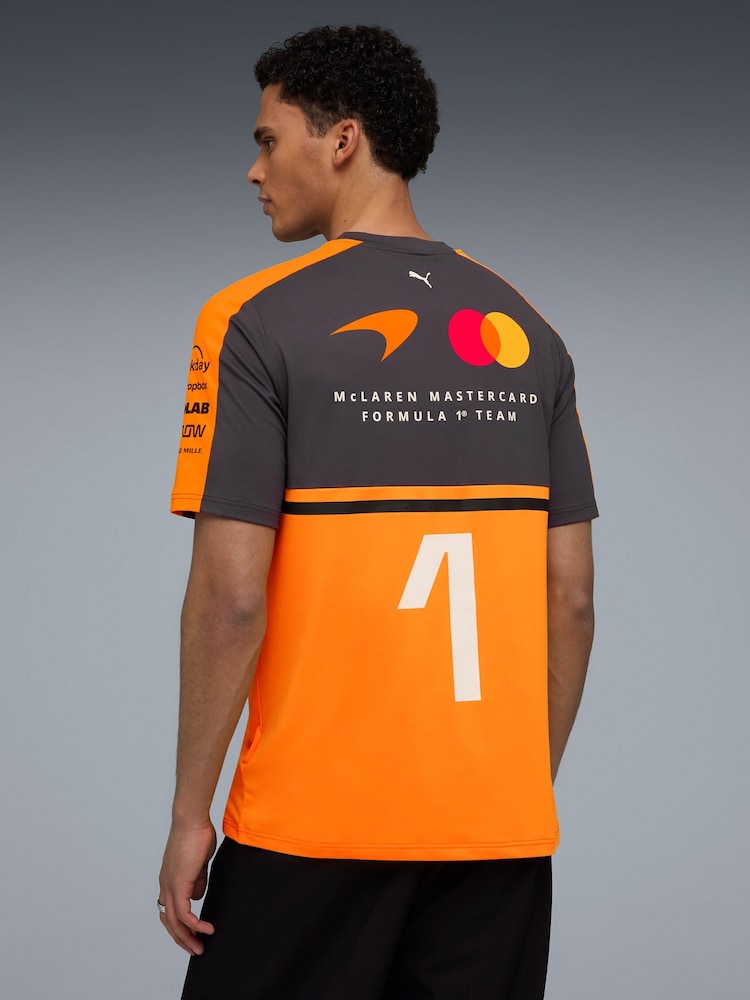 Puma Orange McLaren Replica Norris T-Shirt - Image 2 of 5