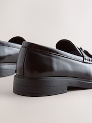 Burgundy Red Chunky Tassel Loafers - Image 5 of 6